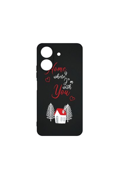 bestcase Λεπτή Θήκη Σιλικόνης 0.8MM, Συμβατή με Xiaomi Redmi 13C, Σπίτι είναι...