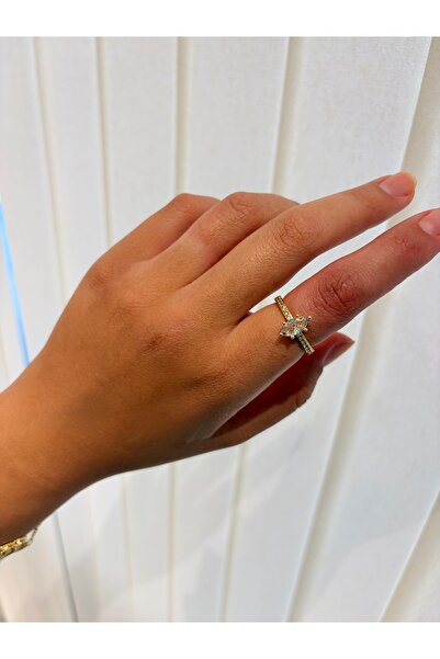 nurjewelry Çelik Damla Işıltı Yüzük
