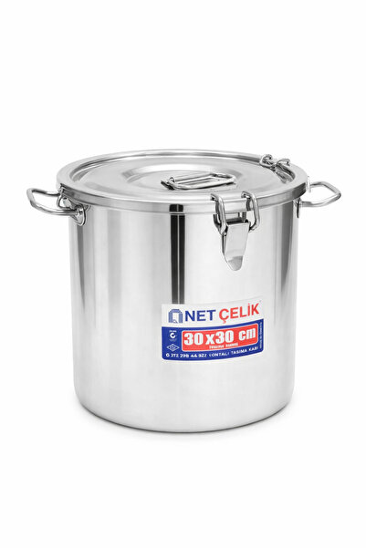Net Çelik Tabansız Contalı Taşıma Kovası 30X30 cm 20 Litre