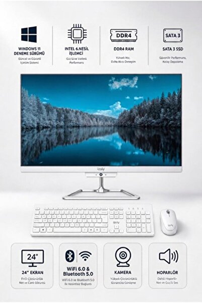 IZOLY A623 i5-6400 8GB DDR4 256GB SSD 24" All In One Bilgisayar