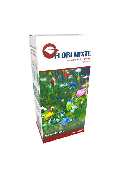 Gazonul Seminte Flori Mixte, amestec de flori anuale si perene, talie medie, ...