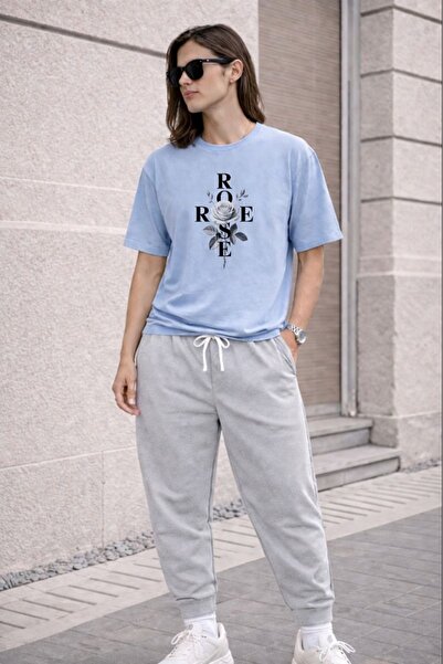 orwen life est. 2022 Women's / Girls' Oversize Grey Rose Thsort Tracksuit Set...