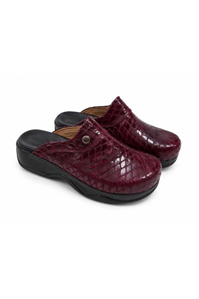 BLUMSABOTERLİK Self-Patterned Genuine Leather Women's Full Orthopedic and Ana...