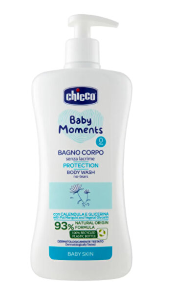 Chicco Gel de Dus fara Lacrimi Baby Moments Protection Extract de Galbenele, ...