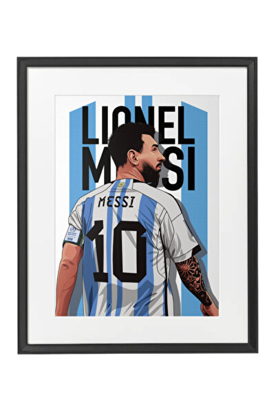 Boomah Accessories Lionel Messi Argentina Poster with Frame 50x40cm