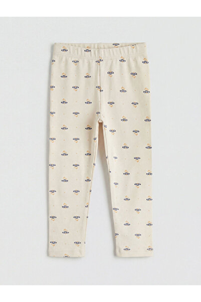 LC Waikiki Nevavm Floral Baby Girl Leggings with Difference