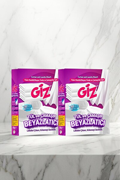 giz Tül ve Çamaşır Beyazlatıcı 750 G x 2 Adet