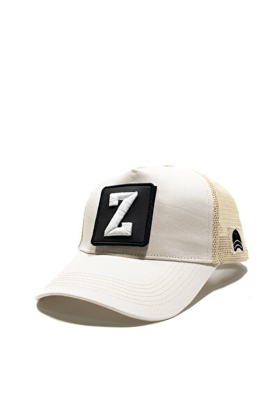 all hats Beige Mesh Hat with Letter Patch Detail |   Sports Hat Suitable for ...