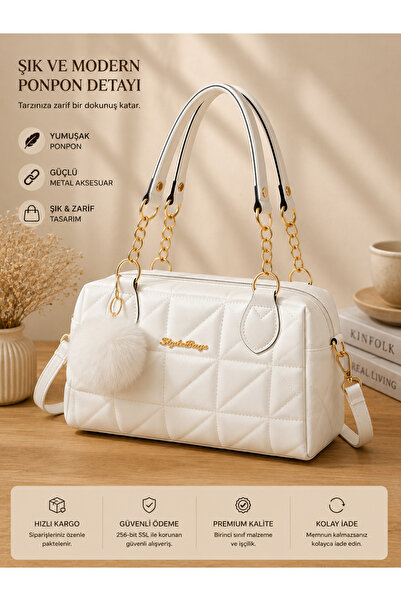 NBR Ponpon Detaylı Bag