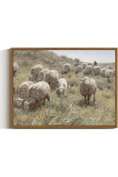 ALAYRA International Rustic Dunes Artwork with Outer Frame for Office Decor 5...