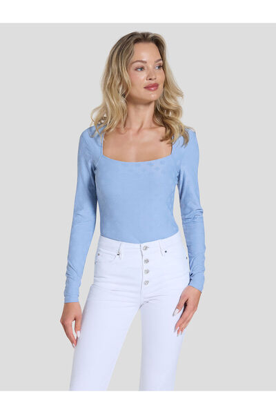Guess Logo jacquard top