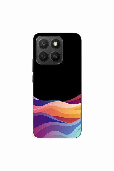OEM Case compatible with Honor X8c Silicone Gel Tpu Model Neon Waves