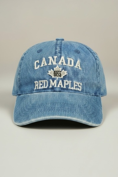 Aware Time Unisex Özle Washed Denim Cap Hat