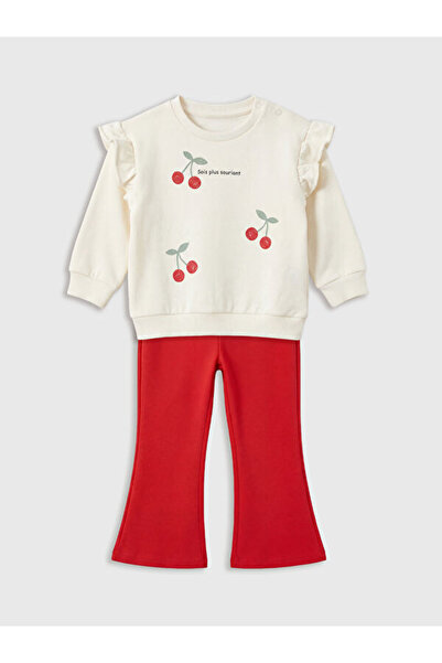 LC Waikiki Cherry Printed Baby Girl Set from Uzg Store for Style Enthusiasts