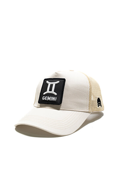 all hats Șapcă din plasă cu detaliu patch cu semnul zodiacal Gemeni |   Pălăr...