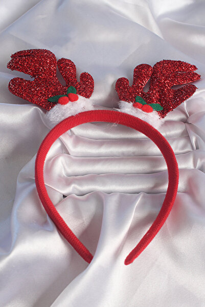 MEKs Christmas Themed Glittered Deer Antler Figured Crown 5886 - Hep-6039-6164
