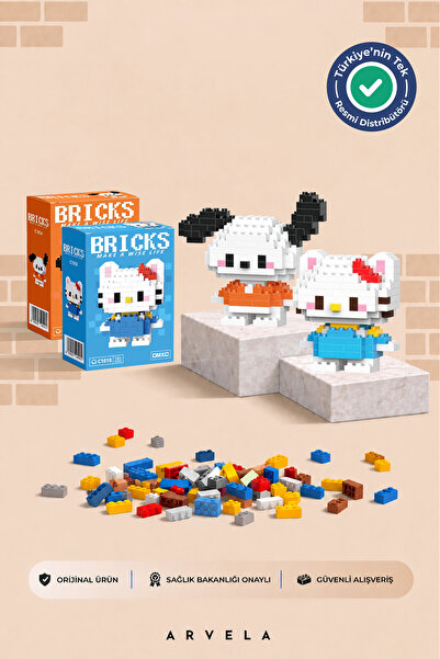 Arvela Pochacco & Hello Kitty Karakteri - Eğitici Oyuncak - Koleksiyon