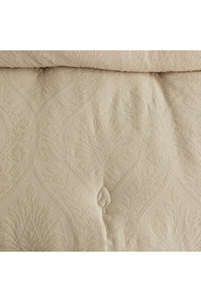 Bleco Cut Flower Milk Velvet Bedding Set, Luxury Jacquard Bed Linens