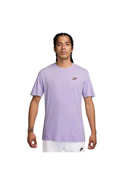 Nike Tricou bărbătesc cu mânecă scurtă: Sportswear Club, Tricou cu aspect spă...
