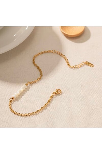 hulijewlery خلخال مطلي مزين باللؤلؤ