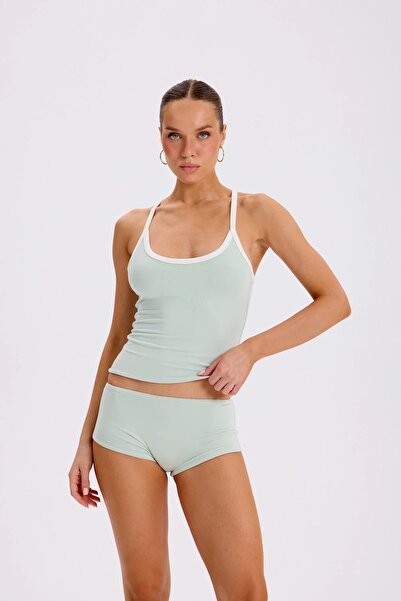 LE POLE VESYA - CONTRAST RACERBACK TOP