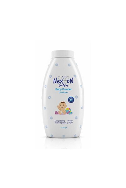 Nexton نيكسن بودرة الأطفال طويلة الأمد بعطر معتدل لون ابيض - 200 جم