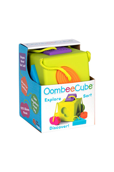 Fat Brain Toys OombeeCube – Образователен сензорен куб със силиконови форми