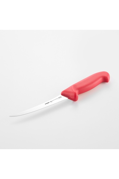 PİRGE Butcher's MIG Sıyırma Bıçağı Kıvrık Yarı Esnek 15 cm - 49217 KIRMIZI MA...