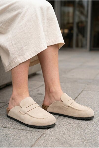 Lucy Shoes Luvra Laceless Genuine Suede Leather Women's Casual Cork Sole Loaf...