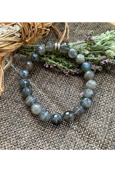 LADIN DOGALTAŞ Lover Bracelet Onyx & Nude Crystal Bracelet
