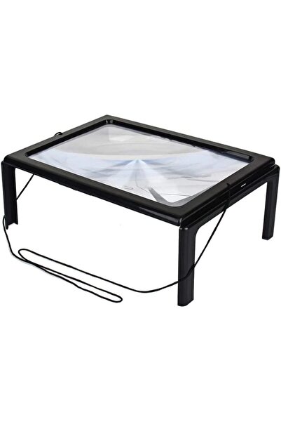 Mestore Yaşlılar İçin A4 Boyutu Masa Tipi Işıklı Okuma Büyüteç Th275205b