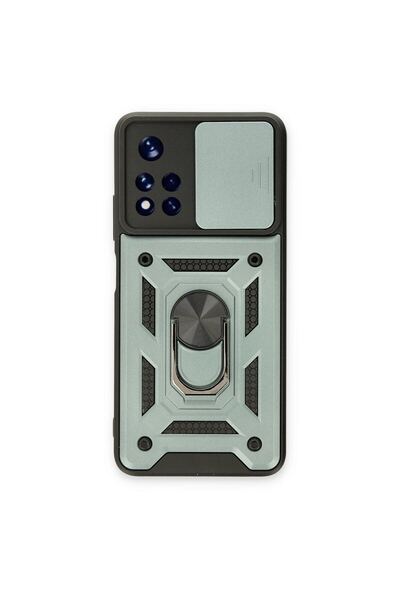 OEM Xiaomi Poco M4 Pro 5g Case with Pars Lens Ring Silicone - Green