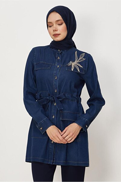 Alvina Belted Denim Tunic 46435