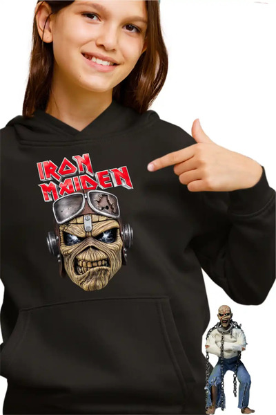 OEM Hanorac Copii Fete Iron Maiden Biker Heavy Metal