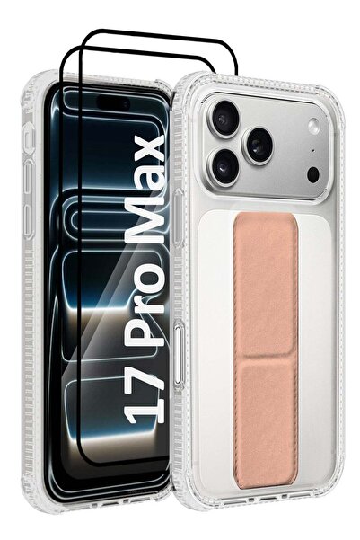 Margoun 3 Packs Finger Grip Clear Case Cover for iPhone 17 Pro Max - Kickstan...