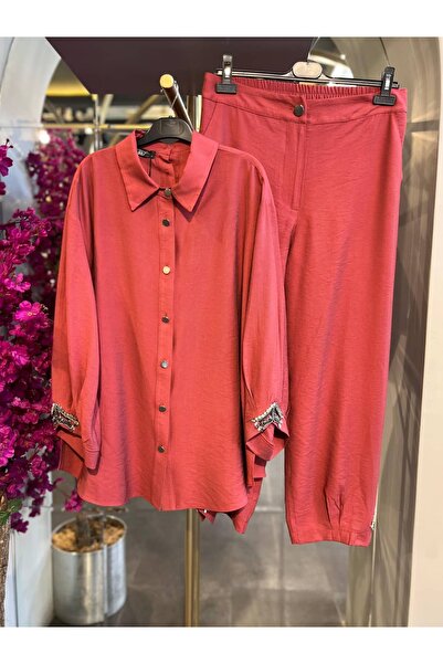 my312 - Red Suit with Stone Accents
