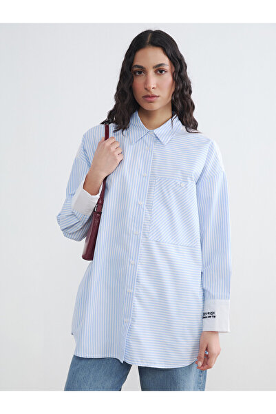 LC Waikiki Striped Oversize Women's Shirt Tunic