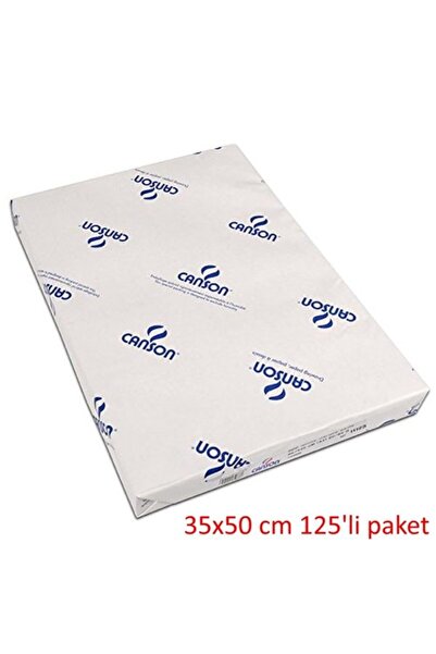 Canson 1557 Dessin JA Beyaz Resim/Çizim Kağıdı 200 gr. 35x50 cm. 125'li Paket