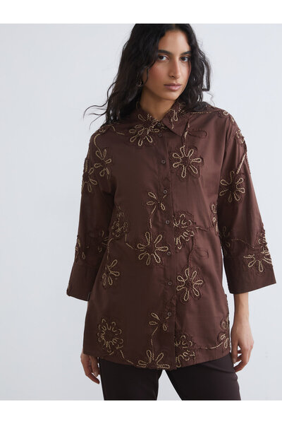 LC Waikiki Embroidered Women's Shirt Tunic