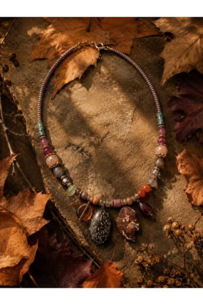 cleopatra takı aksesuar Viola Handmade Leaf Detailed Bohemian Ethnic Women's ...