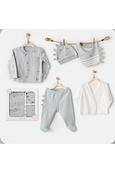 andywawa Limi̇ Baby Boy Organic Fabric 5-Piece Hospital Discharge Set
