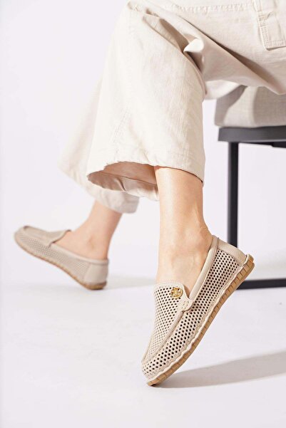 Moda Pie Resate sole, studded, genuine leather women's shoes - silver