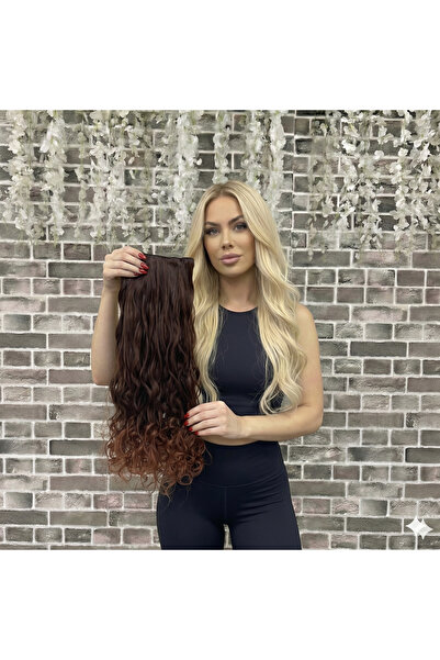 Marpessa Fiber Sentetik Yarımay Çıt Çıt Postiş Saç – Isıya Dayanıklı - Yıkana...