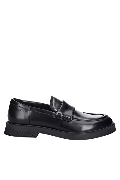 HUGO Ανδρικά Δερμάτινα Lenner Loafers Μαύρα 50552556-001