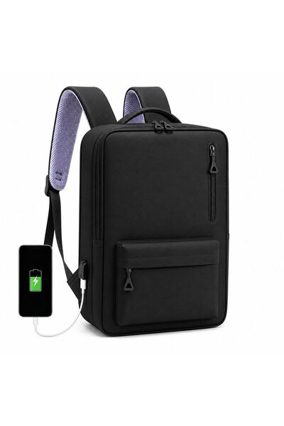 OEM Modern City Backpack with USB Port, Large Capacity, Smart Compartmentatio...