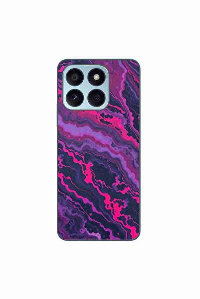 OEM Husa compatibila cu Honor X8b Silicon Gel Tpu Model Midnight Rose Marble