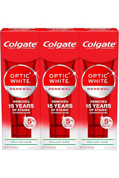 Colgate Palmolive Colgate Optic White Renewal Teeth Whitening Toothpaste, Whi...