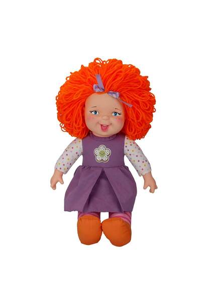 Dollz'n More Papusa Rainbow Dolls, Dollz n More, cu par portocaliu, 45 cm