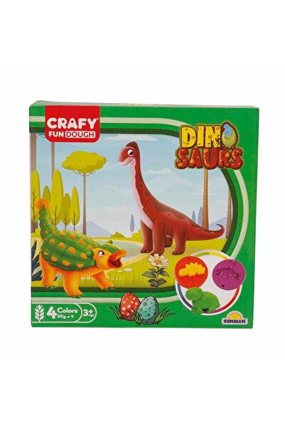 CRAFY Set de modelare cu dinozauri, Crafy, 14 piese