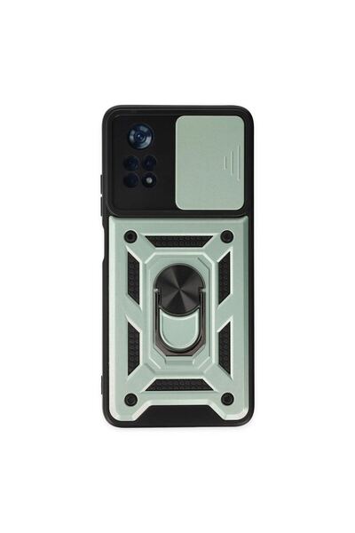 OEM Xiaomi Poco X4 Pro 5g Case with Pars Lens Ring Silicone - Green